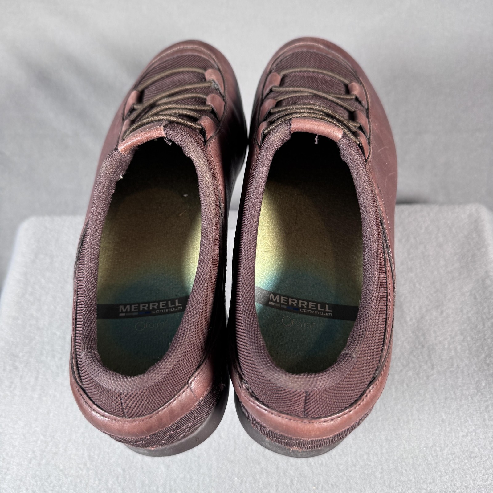 Scarpe Merrell Meta Elasticizzate DK Marrone Donna Taglia 8 Pelle Suola Vibram Comfort