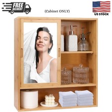 Bamboo Bathroom Cabinet,Mirrored Cabinets,Bathroom Cabinet Wall Mounted
