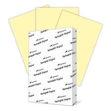 Springhill 11” x 17” Yellow Colored Cardstock Paper, 110lb, 199gsm, 250 Sheets (