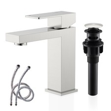 KENES Single Handle Bathroom Sink Faucet, Brushed Nickel Vanity Faucet