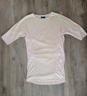 Damen 3/4 Ärmel Longshirt Gr. M Shirt Lang Locker leicht Frühjahr Bluse Top 