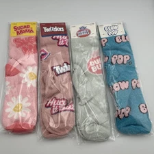 Fun Candy Mix Fuzzy Crew Socks 4 Pairs Cozy Warm Women’s Size 5 - 9.5  New