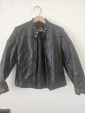 Vintage Esprit Leather Biker Jacket Size S /3...