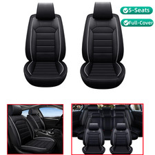 For Toyota Camry Full Set Pu Leather Car 5 Seat Covers Cushion Protector Pad