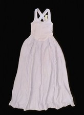NEW Aerie Women's Purple dress M At The Barre Cross Back Midaxi Midi Maxi long