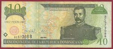 Dominikanische Republik/Dominican Republic 10 Pesos P-159 (2000) BABN