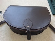 Zatchels Large Dark Brown Leather Saddle Bag Crossbody. Excellent Condition.