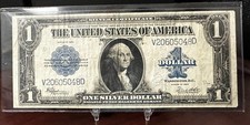 1923 $1 Silver Certificate F-237 Large Blue Seal One Dollar Note Great Shape