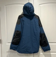 HUF HORIZON Jacket Mens XL Blue Winter Parka Rain Hooded Worldwide NEW.