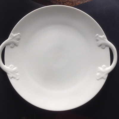 Antike Philipp Rosenthal Bavaria feines Porzellan Akanthus Griff 11/12'' Platte