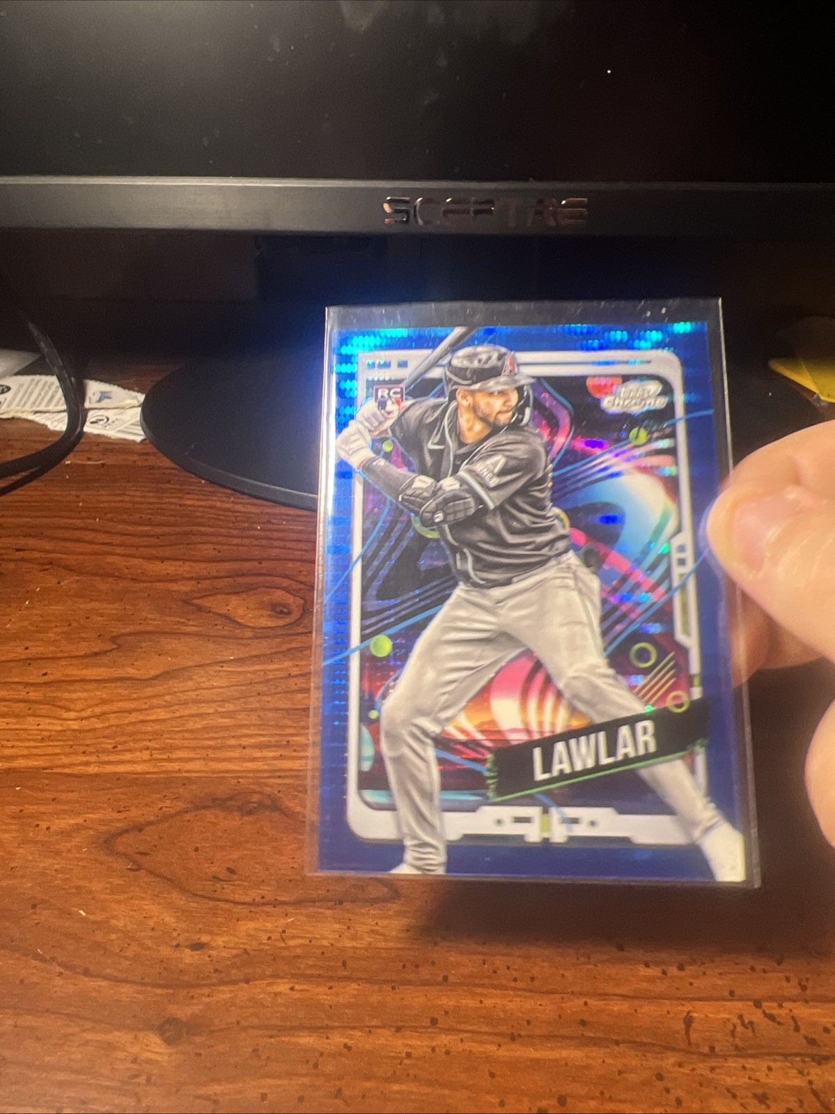 2024 Topps Cosmic Chrome - Jordan Lawlar #5 Blue Moon Refractor /99 (RC)