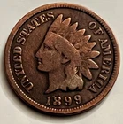 1899 Indian Head Cent Penny VG BN1206