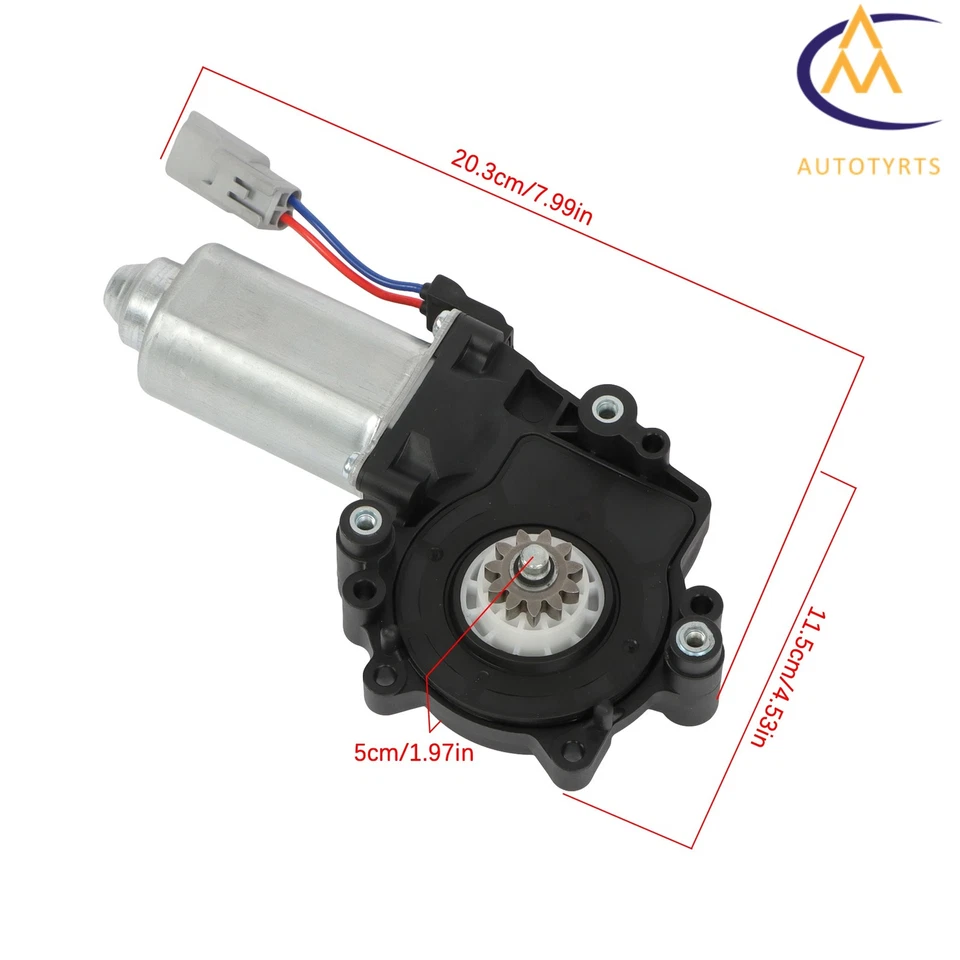 Motor de ventana eléctrica del lado del pasajero delantero derecho 2 pines para Mercury Monterey 2004-2007 Foto 2 de 4