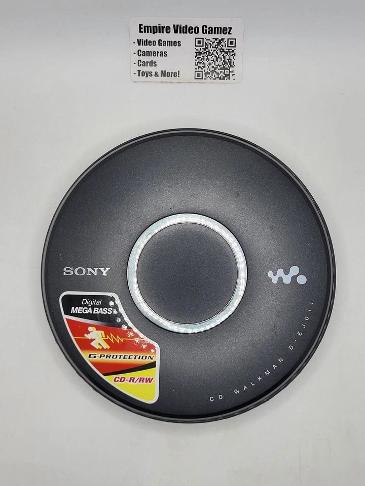 Sony CD Walkman D-EJ011 - Black - Tested, Working (Powered by 2 AA Batteries)