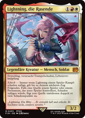 MTG Magic the Gathering FINAL FANTASY Lightning die Rasende 233 mythic deutsch