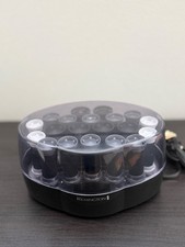 Remington Hair Rollers KF-201 Velvet Flocked Wax Core 20 Hot Curlers TESTED