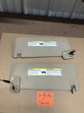 07-14 Escalade Tan Cashmere Overhead Roof Pair Lh Rh Sunvisors Sun Visor Shade