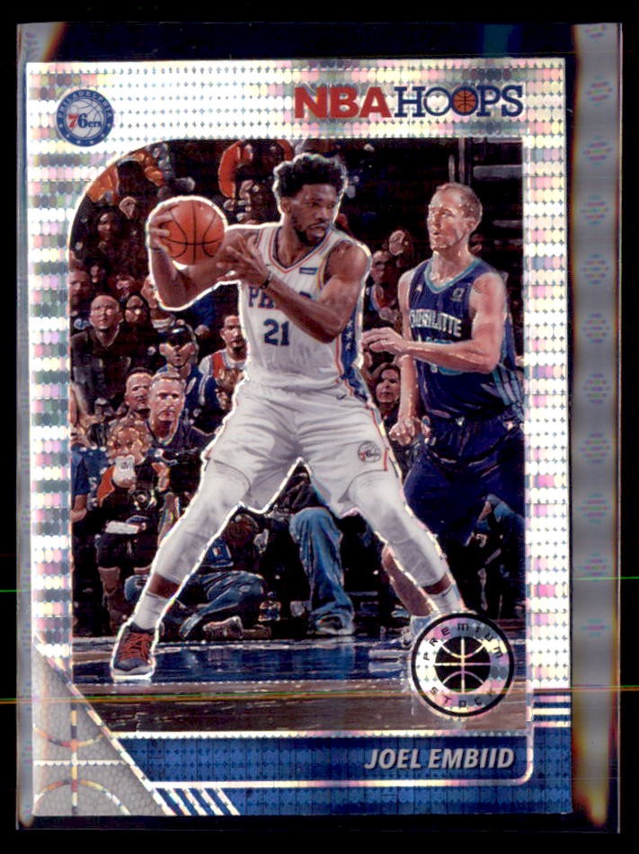 2019 20 Panini Hoops Premium Stock Pulsar Prizm Joel Embiid 76ers #145