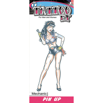 Mechanic Pin Up Tattoo Fx - Tinsley Tattoos