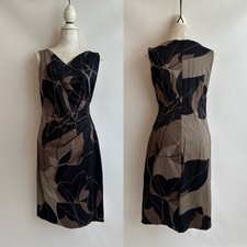 Abito midi plissettato marrone MaxMara taglia US 8