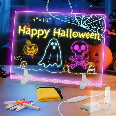 Lumiboard Led Drawing Board with 7 Colors,14''X10'' Acrylic Dry Erase Board Light