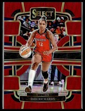 2024 Panini Select WNBA 59 DiDi Richards Washington Mystics Red Prizm 023/149