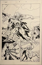 Union Issue #8 (Vol.2) Original Comic Art Pg. 11-2/3 Splash Mhan Art-Martin Inks