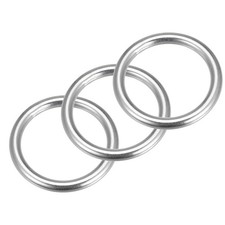 uxcell 316 Stainless Steel Round Ring Welded O-Rings 40x6mm, Silver