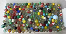 Lot of 200 /- Vtg Antique Marbles Cat Eye Milk Glass Uranium Swirls Shooter