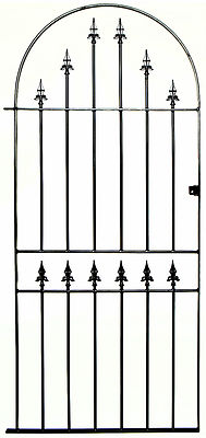 Metall gewölbtes seitliches Gartentor passend für 3 Fuß (915 mm) Spalt x 6 Fuß 2 (1880 mm) hoch KBT10