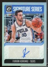 Furkan Korkmaz Card 2018-19 Donruss Optic Signature Series Holo #23 
