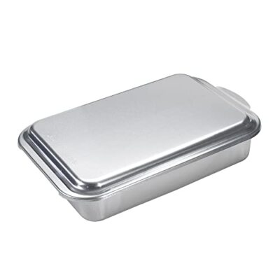 Nordic Ware Classic Metal 9x13 Covered Cake Pan NEW FREE SHIPPING