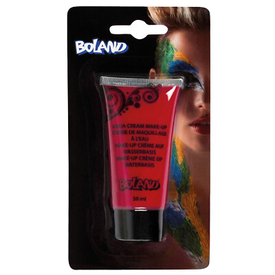 ROTES AQUA MAKE-UP CREAM / Halloween Karneval Fasching Farben Schminke Teufel