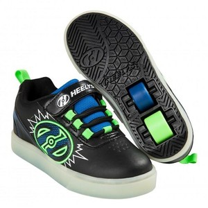 black and green heelys
