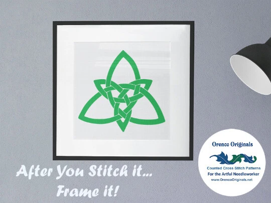 ЛЕГКО * 2 DMC цвета * кельтский дерево жизни узел рамка счетным крестом вышивка узор - Изображение 4 из 4