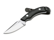 B&Ouml;KER PLUS J-Bite Full Tang EDC Messer 440C G10 42a Lederscheide Schwarz 02BO046