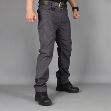 Mens Cargo Combat Work Tactical Trousers Work Casual Wear Pants Waist 32-46 UK