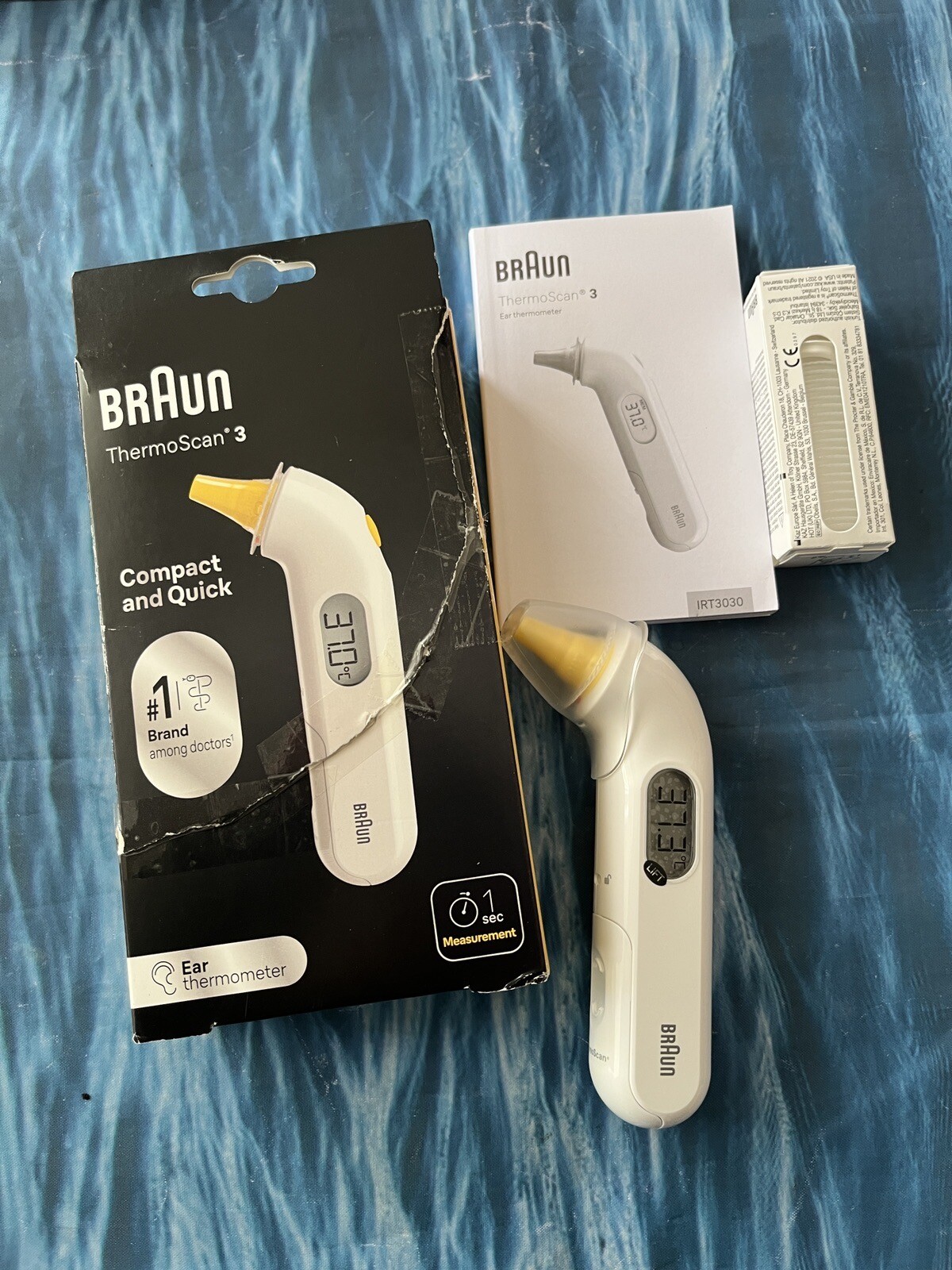 Braun Healthcare ThermoScan 3 Infrared Ear Thermometer IRT3030 eBay
