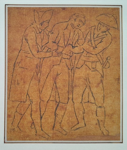 SAMUEL WOODFORDE 1763-1817 TWO STUDIES FOR 'SARATOGA' U.S. WAR OF INDEPENDENCE