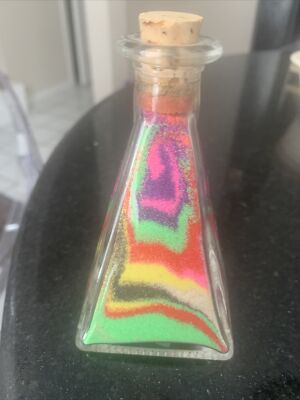 Decor Rainbow Sand Corked Bottle Unique Bottle?