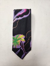 Mai-Tie Men's Tie Cotton Made In USA Ties That Blind Florescent Beach