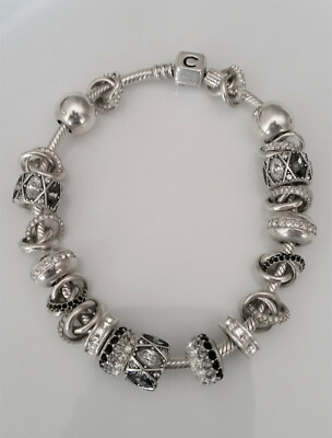 Chamilia Armband 21 cm und 21 Beads, Sterlingsilber (925)