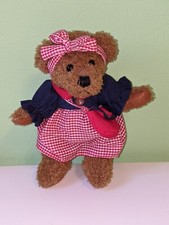Przytulanka 🧸 pluszowa zabawka miś z sukienką 20 cm , nieużywana