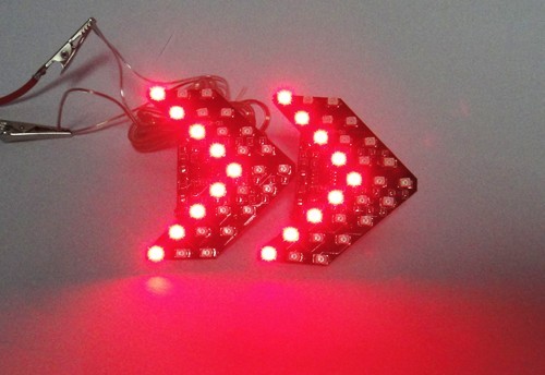 2x Universal Fit RED 27 SMD LED Sequential Side Mirror Turn Signal Blinker Light - Imagen 3 de 4