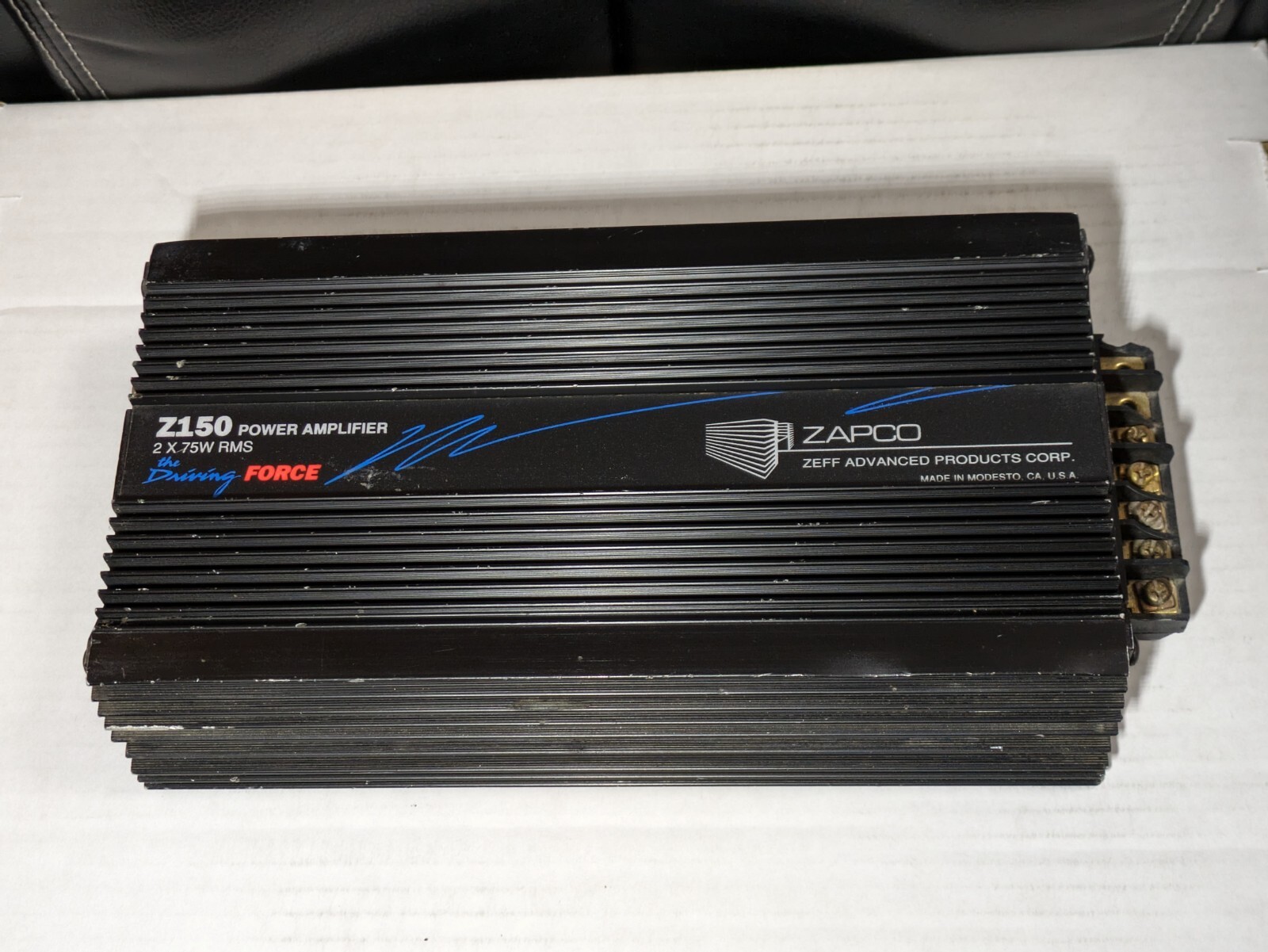 Zapco Z150 Power Amplifier Tested Working Driving Force Old School Amp