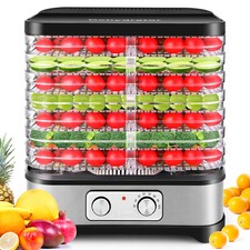 8 Etagen BPA-frei Dörrgerät Dörrautomat Dörrer Obsttrockner Dehydrator Edelstahl