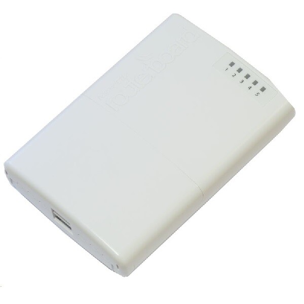 Router Mikrotik ROUTERBOARD PowerBox 5xLAN, RouterOS Lv.4 100Mbps POE RB750P-PBr