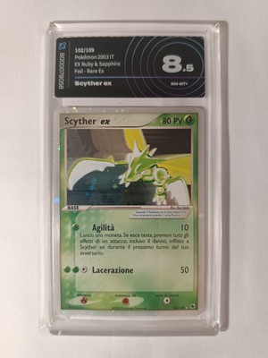 Scyther Ex 102/109 Ex Ruby & Sapphire Aigrading 8.5Pokemon Tcg