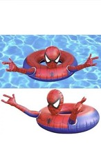 Superhero Pool Large Float for Kids Spider-Man Floatie Swimming Ring Swim Toy