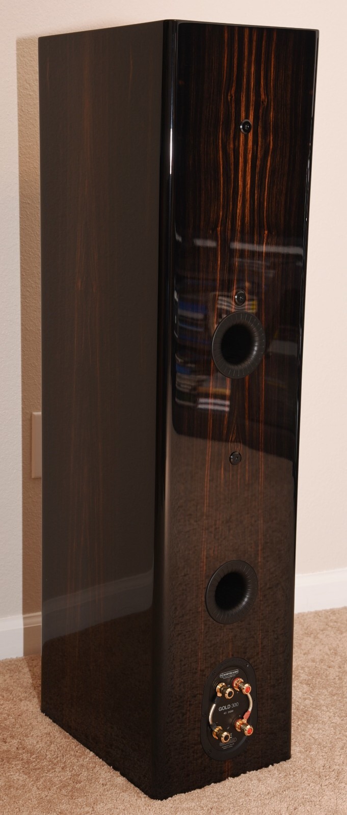 Monitor Audio Gold 300 5G floor standing – 250W Speaker Piano Ebony –SINGLE-NEW